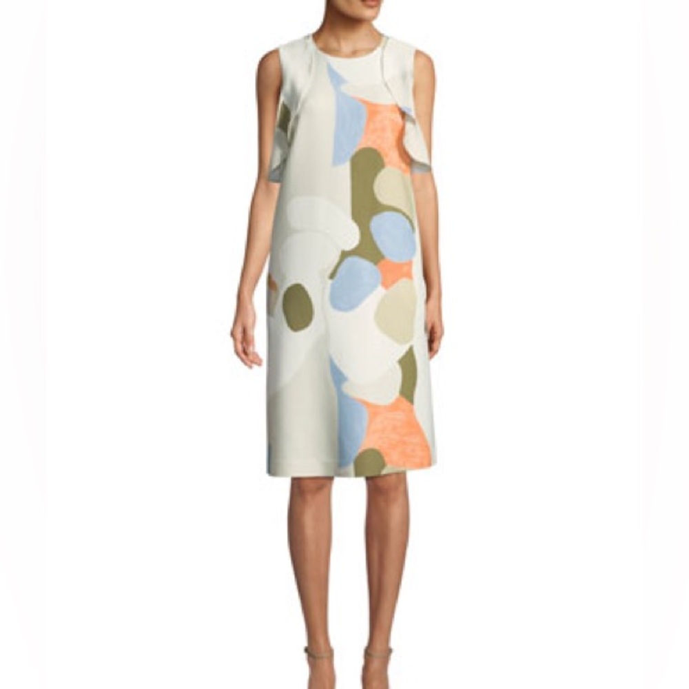 NWT Lafayette 148 New York Kaydence Landscape Expressions dress